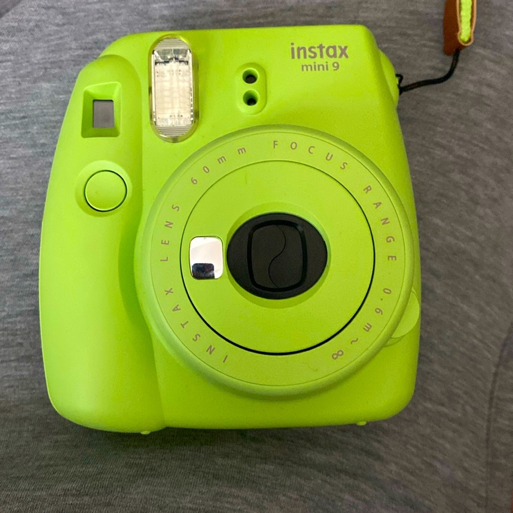Instax mini 9 with carrying bag.